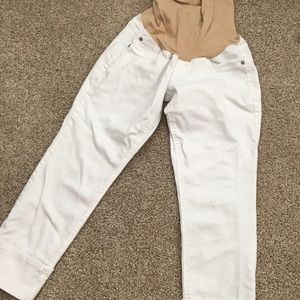 Maternity White Jeans